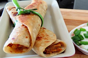 Spicy Veg Jowar Roti Roll